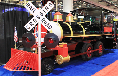 Trains Of America exterior view of trackless road train/tram